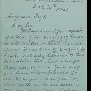 a page of handwritten text