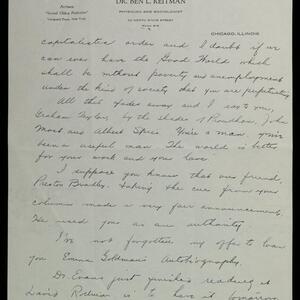 a page of handwritten text