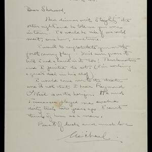 a page of handwritten text
