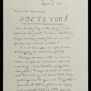 a page of handwritten text
