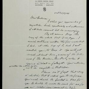 a page of handwritten text