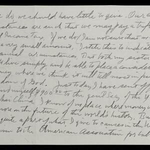a page of handwritten text