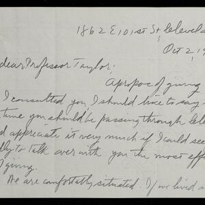 a page of handwritten text