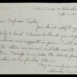 a page of handwritten text