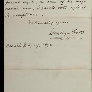 a page of handwritten text