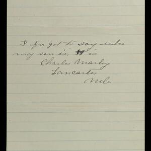 a page of handwritten text
