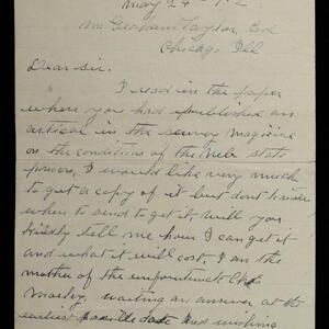 a page of handwritten text