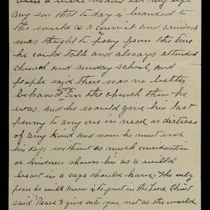 a page of handwritten text