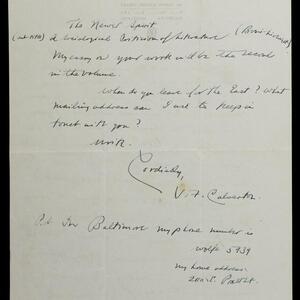 a page of handwritten text