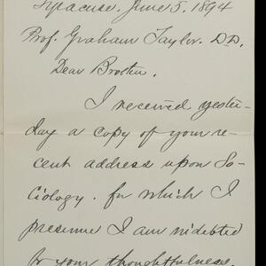 a page of handwritten text