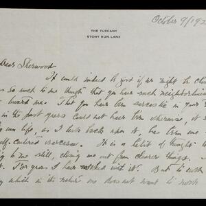 a page of handwritten text