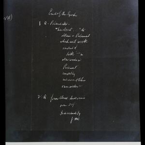 a page of handwritten text