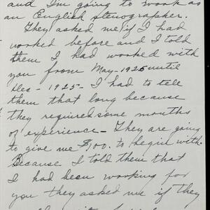 a page of handwritten text