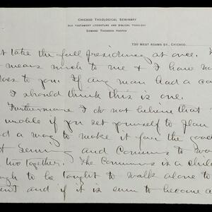a page of handwritten text