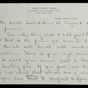 a page of handwritten text