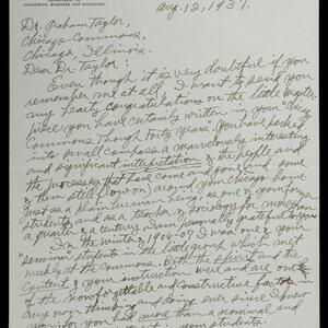 a page of handwritten text