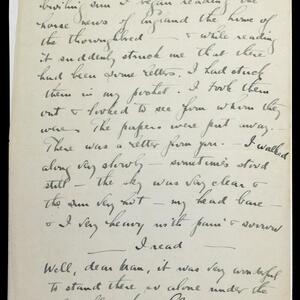 a page of handwritten text
