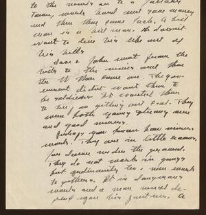 a page of handwritten text