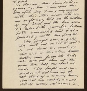 a page of handwritten text