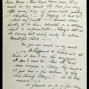 a page of handwritten text