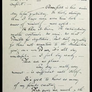 a page of handwritten text