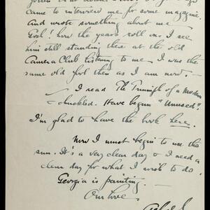 a page of handwritten text