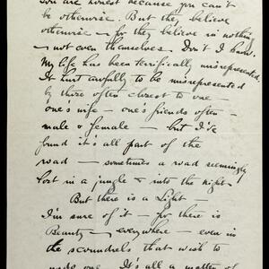 a page of handwritten text