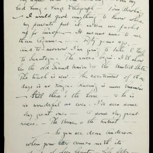 a page of handwritten text