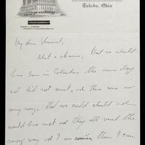 a page of handwritten text