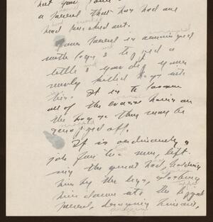 a page of handwritten text