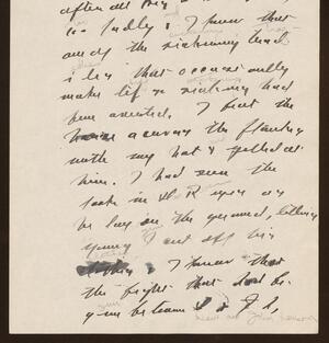 a page of handwritten text