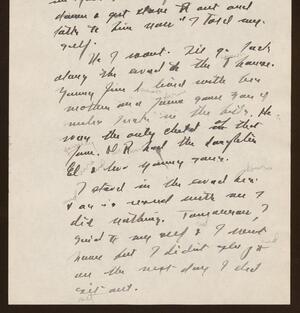 a page of handwritten text