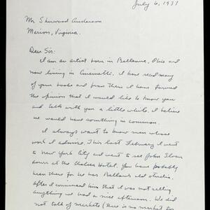 a page of handwritten text