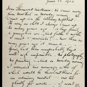a page of handwritten text