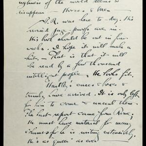 a page of handwritten text