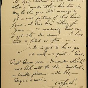 a page of handwritten text
