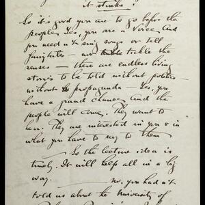 a page of handwritten text