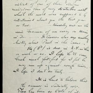 a page of handwritten text
