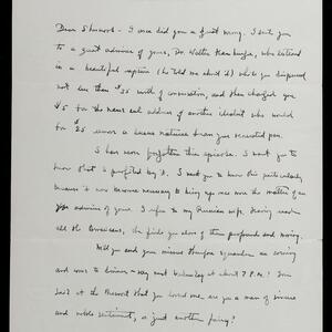a page of handwritten text