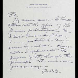 a page of handwritten text