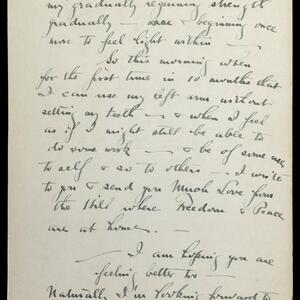 a page of handwritten text