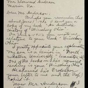 a page of handwritten text