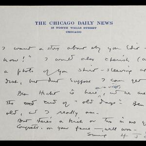 a page of handwritten text