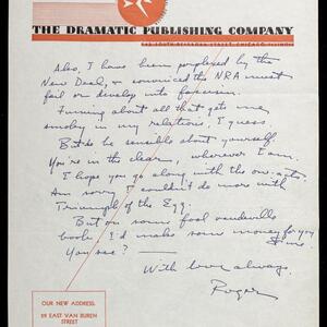 a page of handwritten text