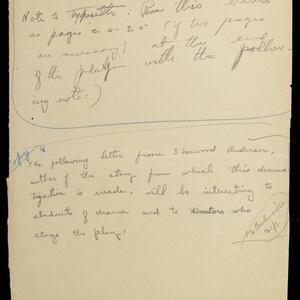 a page of handwritten text