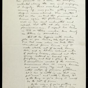 a page of handwritten text