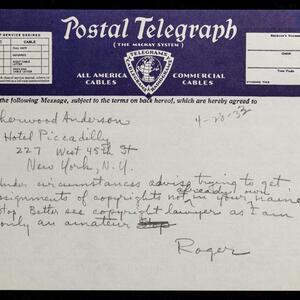 a page of handwritten text