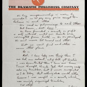a page of handwritten text