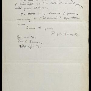 a page of handwritten text