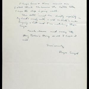 a page of handwritten text